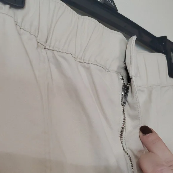 Gap Easy Wide Leg Chino Pants Size XL Womens New With Tags Elastic Waist - Picture 4 of 16